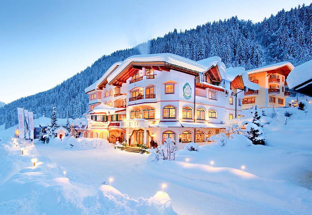 Das Foto zeigt das Hotel Der Hanneshof in Kleinarl im Winter